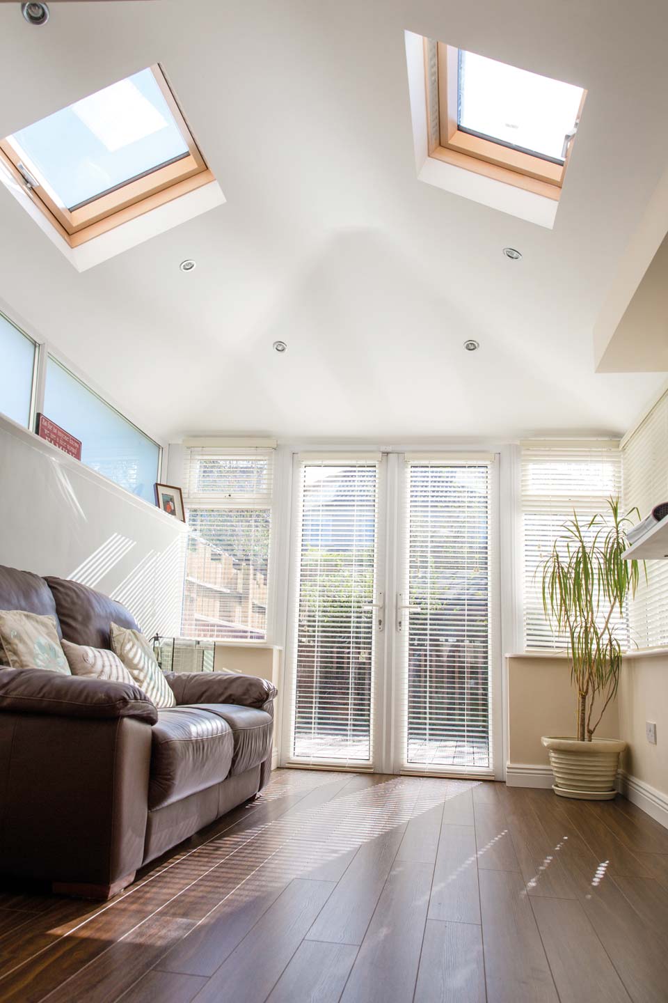 Guardian Conservatory Simple Bright Interior Living Space with Sofa Bournemouth Poole Christchurch