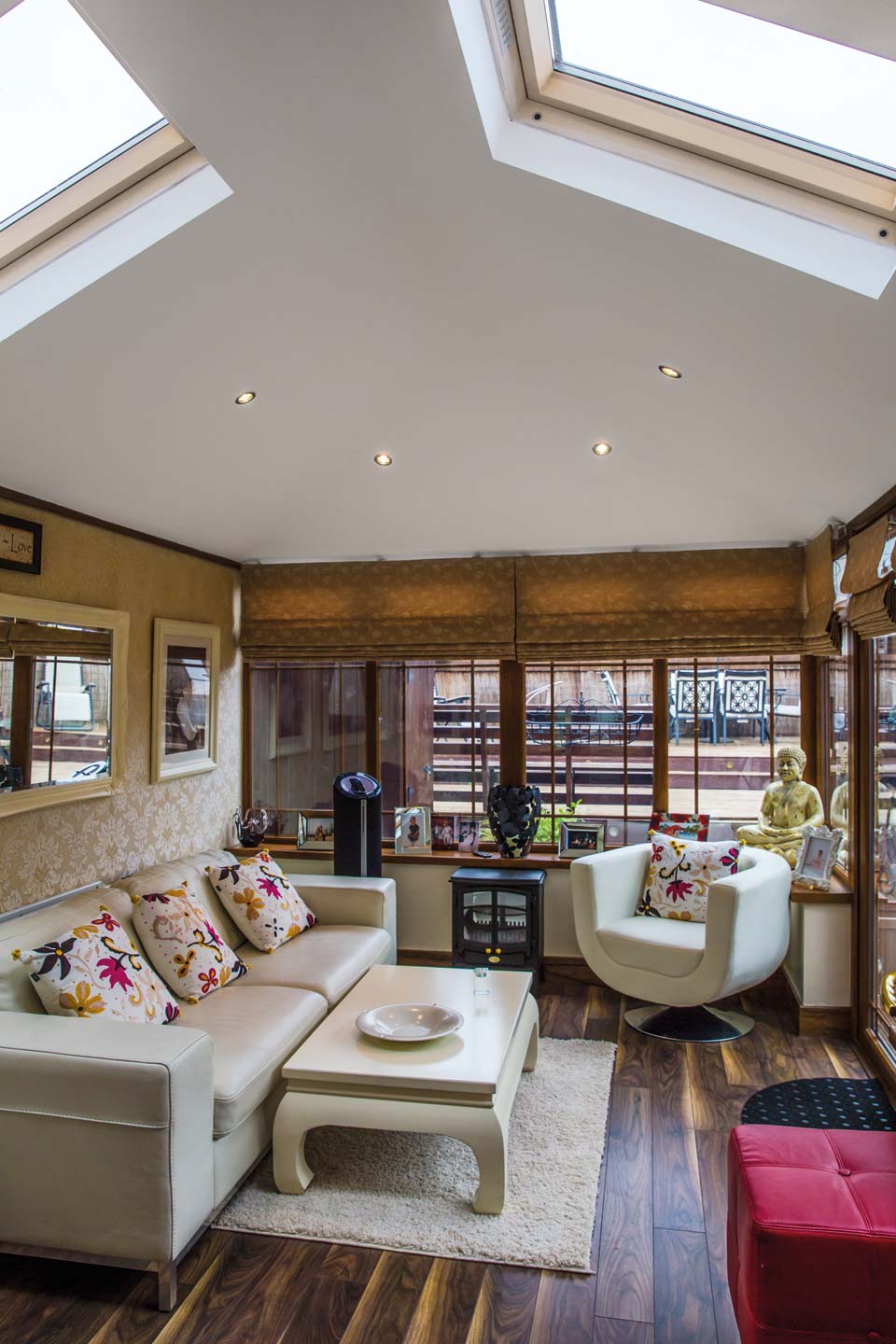 Guardian Modular Extension back of House Transformed into a Cosy Living Space